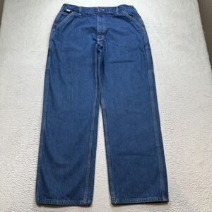 Carhartt FR Jeans Mens 38x34 (FITs 36x32) Blue Pants Fire Resistant 2112